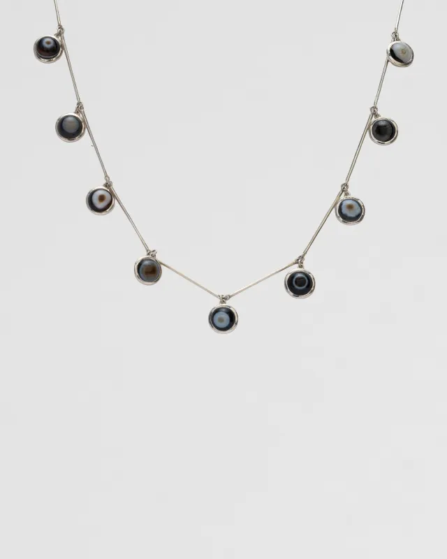 Колье Аргус с агатом